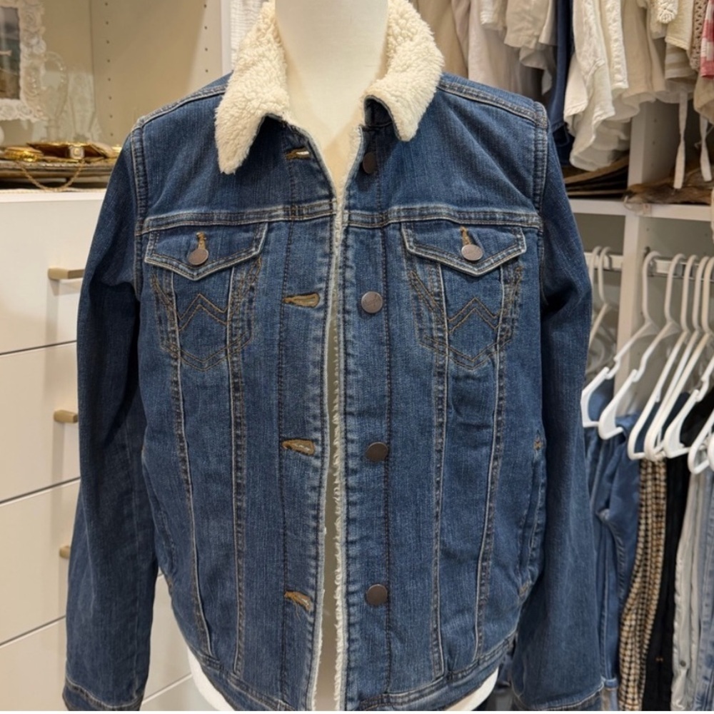 Wrangler Retro Sherpa lined classic western jacket - Picture 5 of 11